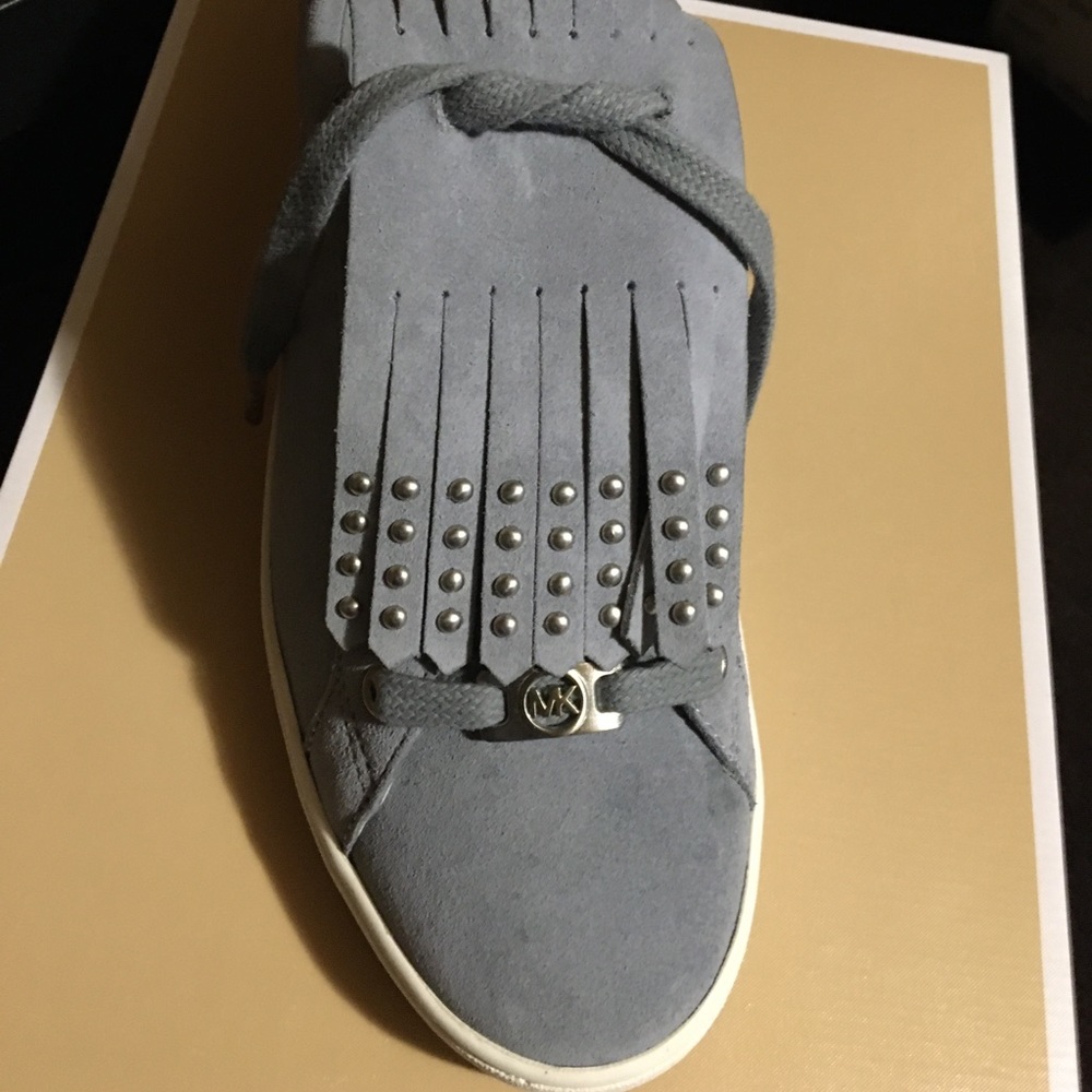 Michael kors Slate blue Suede tennis shoes